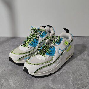 Nike Air Max 90 SE GS 'Worldwide Pack Blue Fury Volt 6.5Youth Sneakers